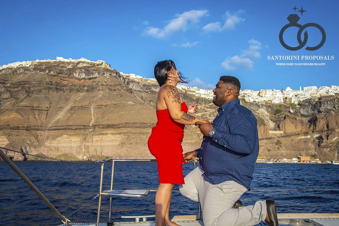 Santorini catamaran proposal