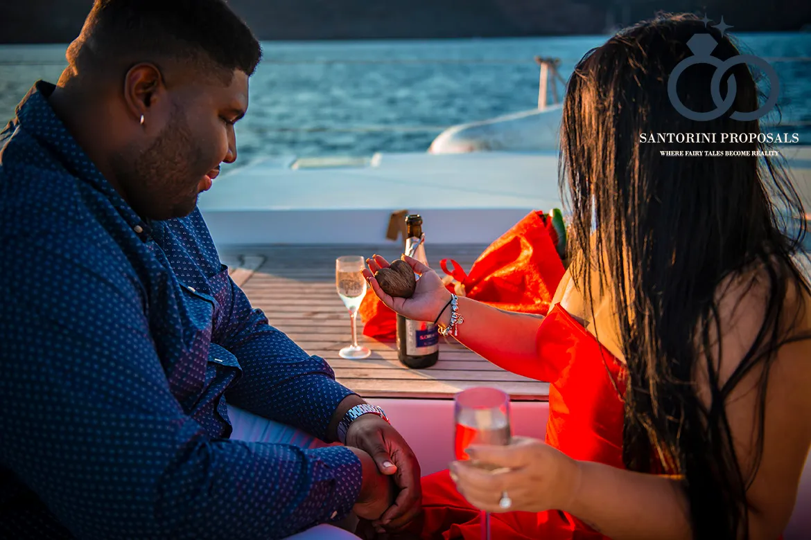 Santorini proposal surprise