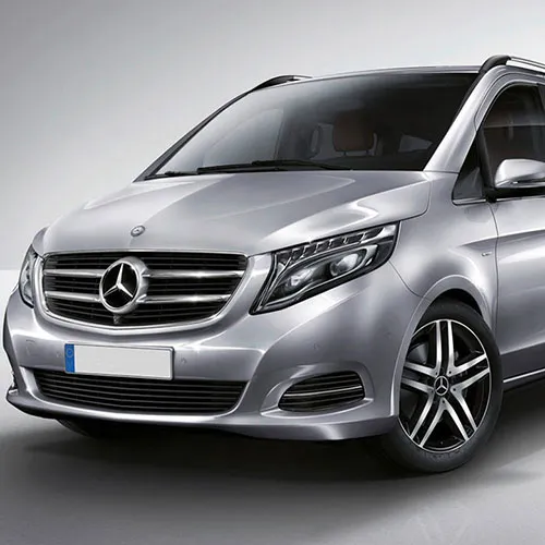 Mercedes Vito van for couple transportation in Santorini