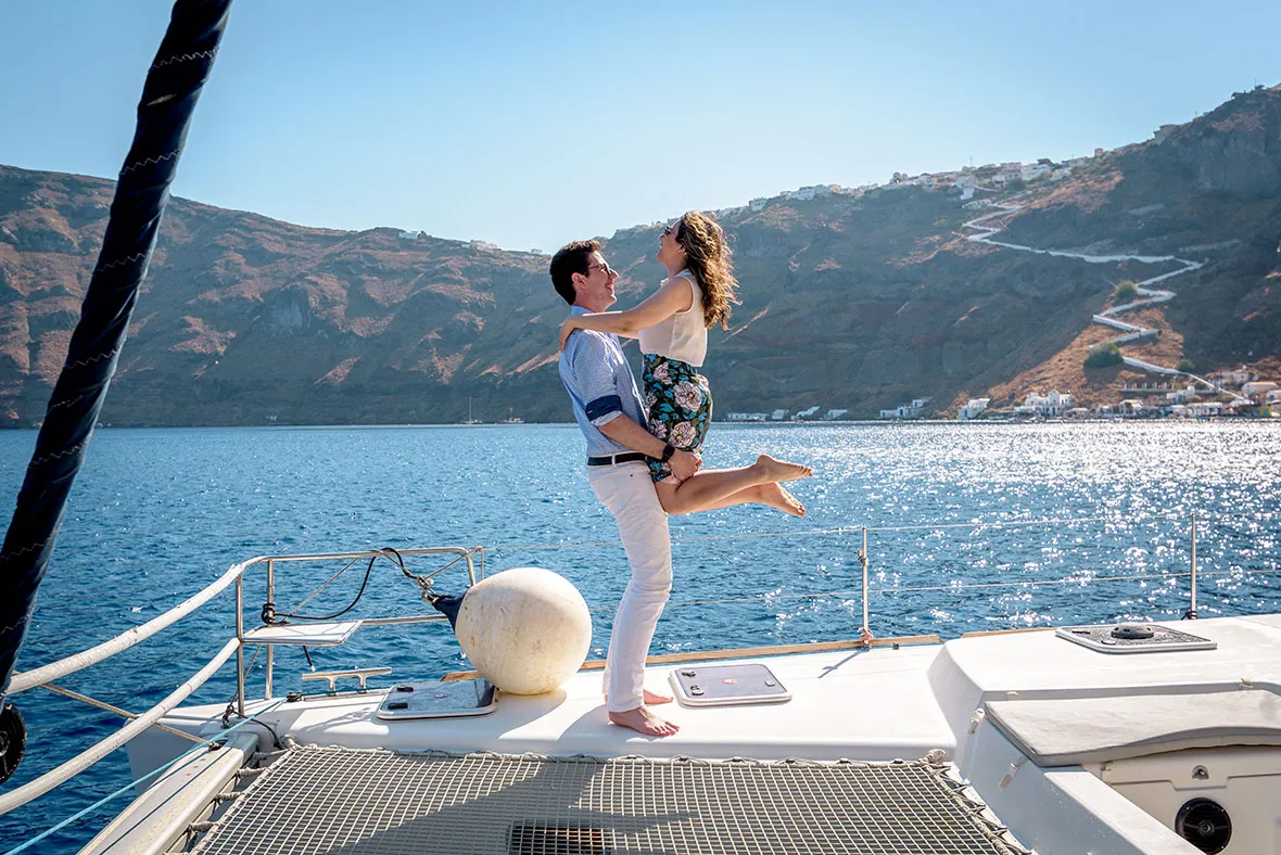 Catamaran proposals Santorini