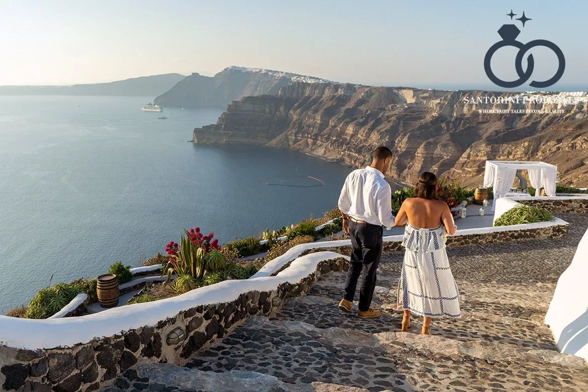 Proposal Santorini dinner 2