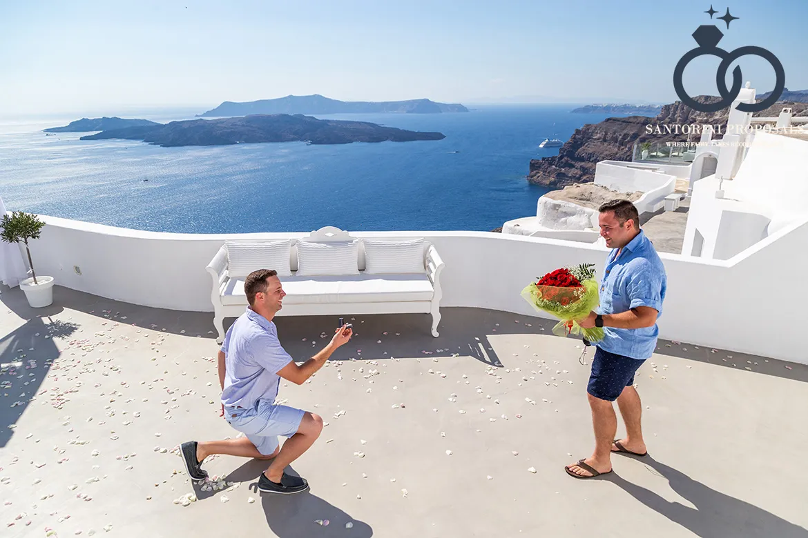 Proposal Santorini gay