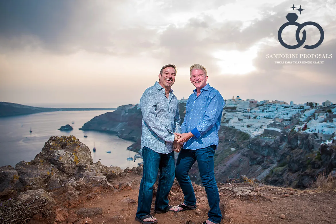 Santorini engagement proposals