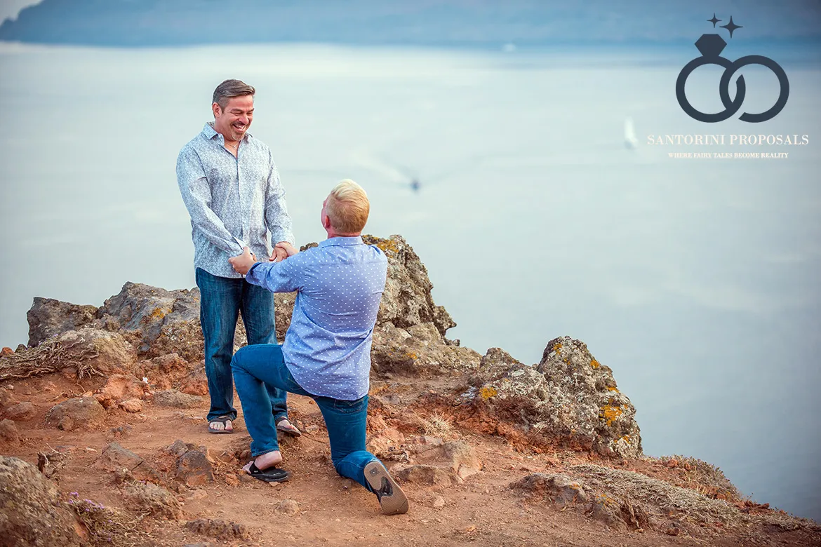 Santorini gay proposal