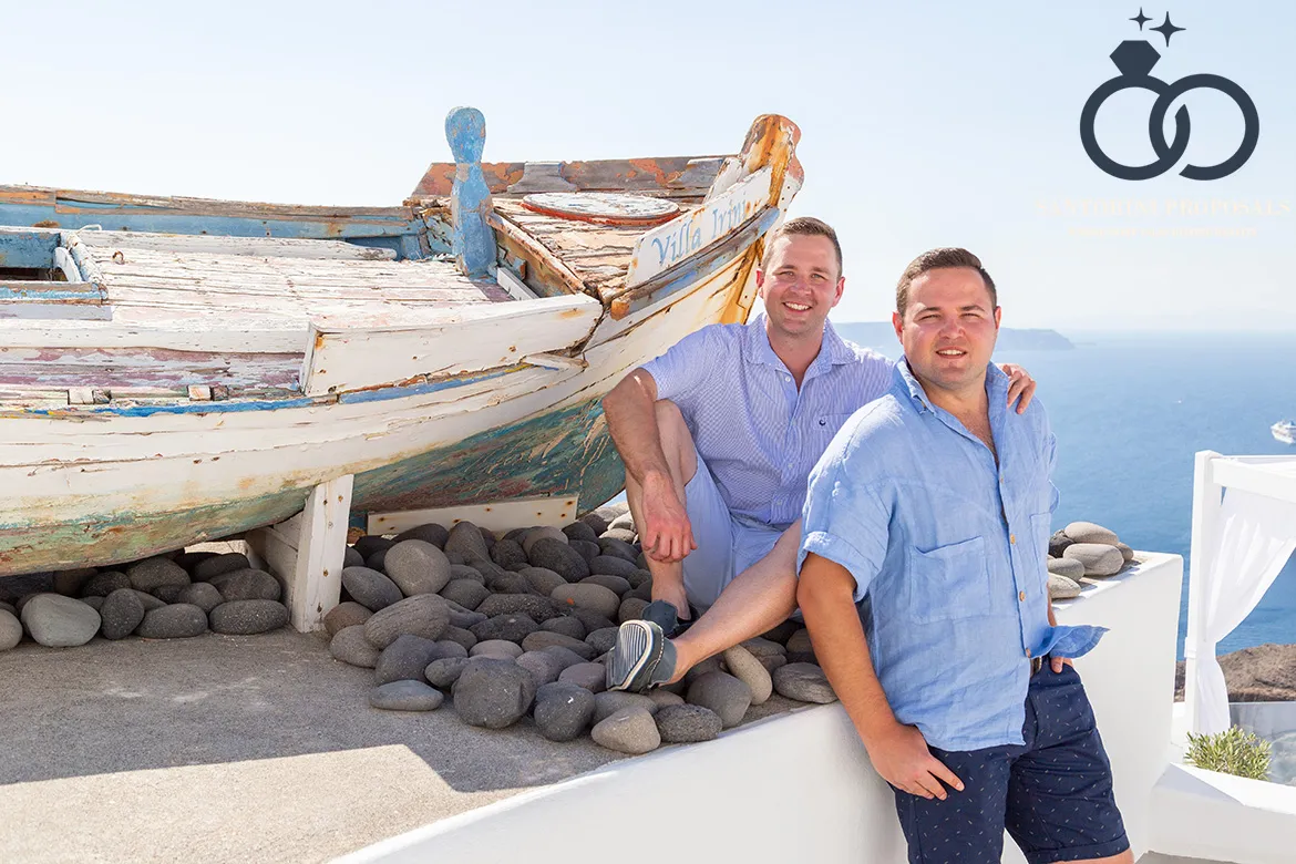 Santorini gay wedding