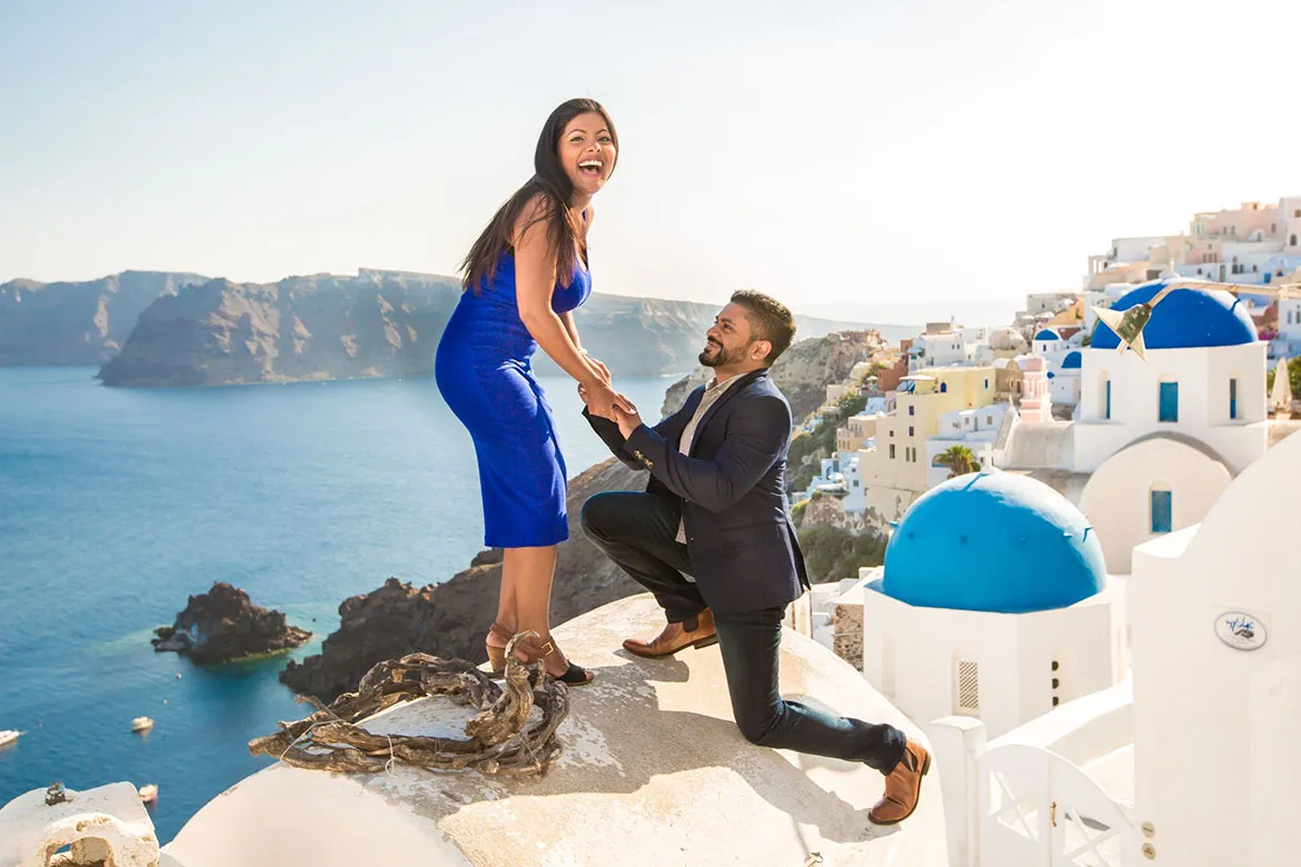 Santorini proposal spots