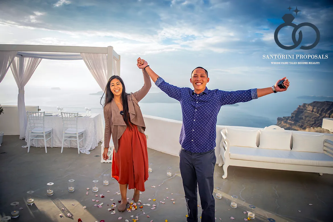 Santorini proposal stories