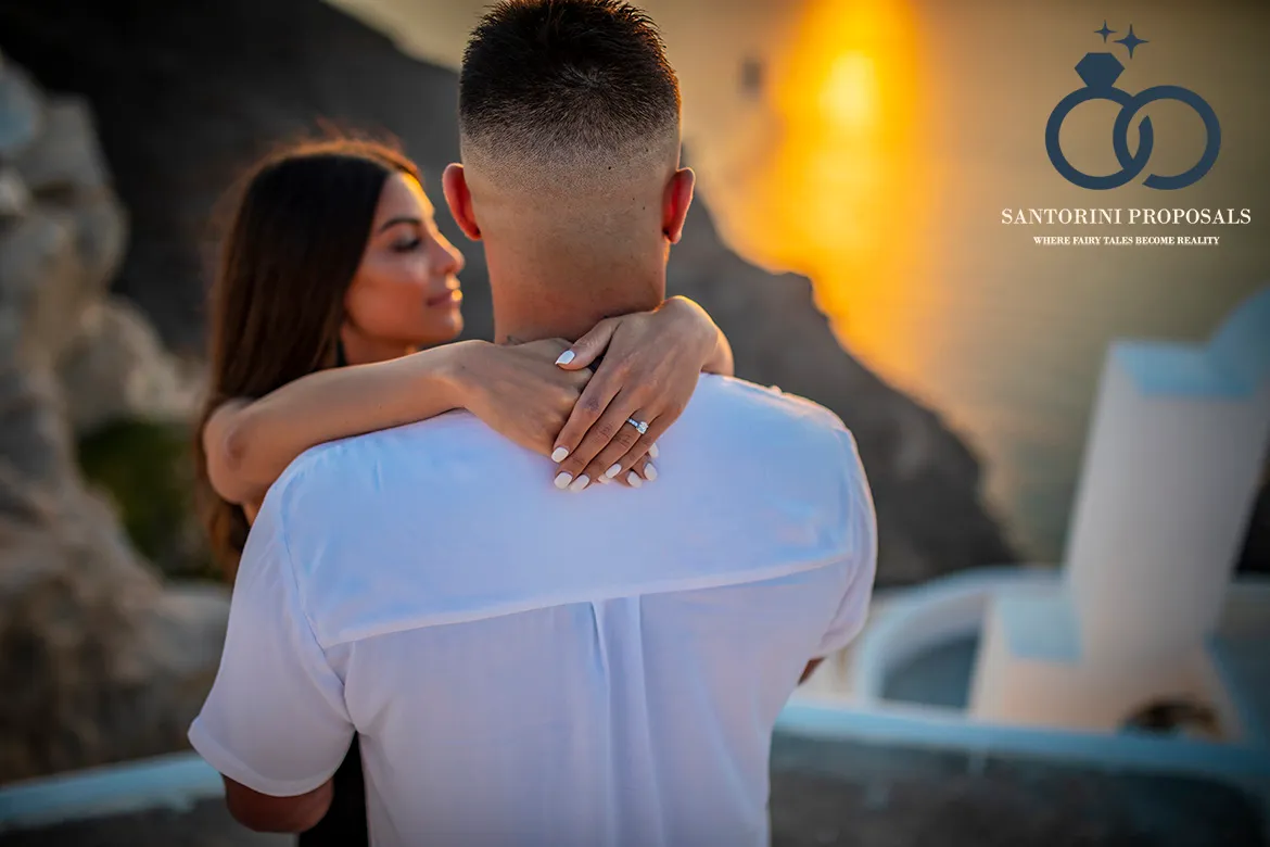 Sunset proposal Santorini