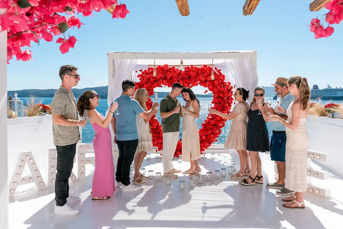 Santorini private wedding venue