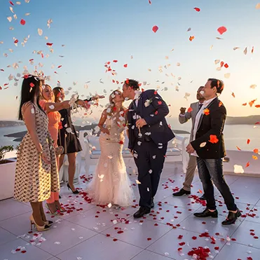 symbolic wedding packages in Santorini