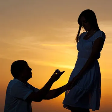 Just engaged couple after their Santorini proposal
